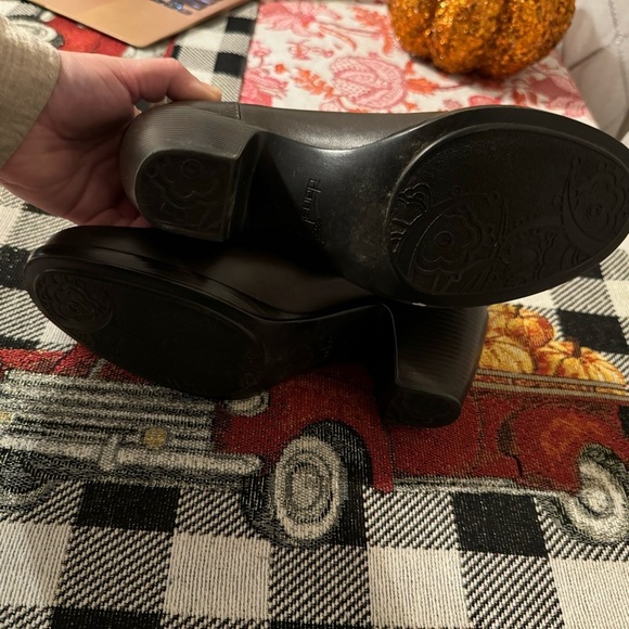 Dansko Bobbi brown leather heeled boots women’s 39 Roll down cuff ankle - Picture 7 of 8